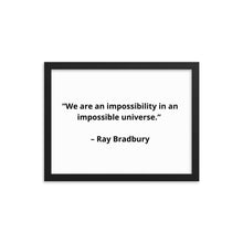 Load image into Gallery viewer, Ray Bradbury New Age Framed Poster
