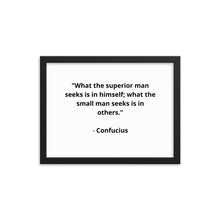 Load image into Gallery viewer, Spiritual Confucius Quote Framed Poster
