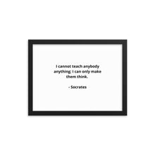 Load image into Gallery viewer, Teachers Socrates Framed Poster
