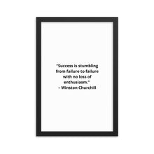 Load image into Gallery viewer, Winston Churchill 2 Framed Poster

