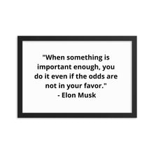 Load image into Gallery viewer, Elon Musk Framed Poster
