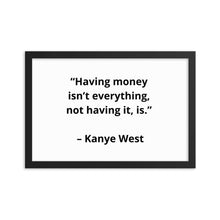 Load image into Gallery viewer, Kanye West Framed Poster
