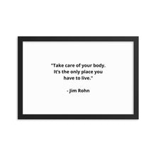 Load image into Gallery viewer, Jim Rohn Framed Poster
