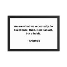 Load image into Gallery viewer, Aristotle Inspirational Framed Poster

