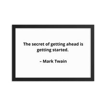 Load image into Gallery viewer, Mark Twain Inspirational Framed Poster
