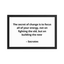 Load image into Gallery viewer, Socrates Inspirational Framed Poster
