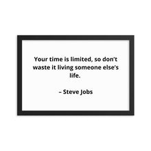 Load image into Gallery viewer, Steve Jobs Inspirational Framed Poster
