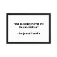 Load image into Gallery viewer, Benjamin Franklin Doctor Framed Poster
