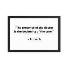 Load image into Gallery viewer, Proverb Doctor Framed Poster
