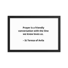 Load image into Gallery viewer, St Teresa of Avila New Age Framed Poster
