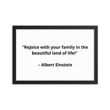 Load image into Gallery viewer, Family Albert Einstein Framed Poster
