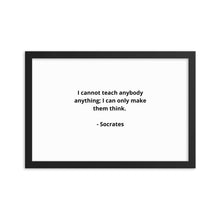 Load image into Gallery viewer, Teachers Socrates Framed Poster
