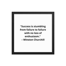 Load image into Gallery viewer, Winston Churchill 2 Framed Poster
