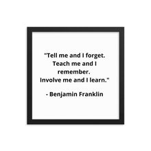 Load image into Gallery viewer, Benjamin Franklin Framed Poster
