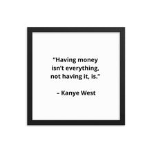 Load image into Gallery viewer, Kanye West Framed Poster
