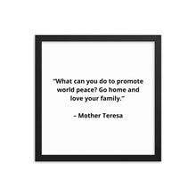 Load image into Gallery viewer, Mother Teresa Framed Poster
