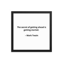 Load image into Gallery viewer, Mark Twain Inspirational Framed Poster
