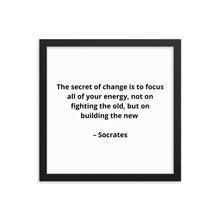 Load image into Gallery viewer, Socrates Inspirational Framed Poster
