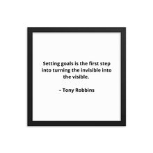 Load image into Gallery viewer, Tony Robbins Inspirational Framed Poster
