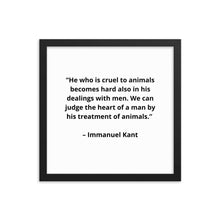 Load image into Gallery viewer, Pets Immanuel Kant Framed Poster
