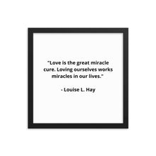 Load image into Gallery viewer, Self-Love Louise L. Hay Framed Poster
