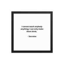 Load image into Gallery viewer, Teachers Socrates Framed Poster
