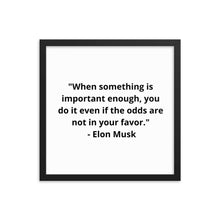 Load image into Gallery viewer, Elon Musk Framed Poster

