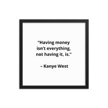 Load image into Gallery viewer, Kanye West Framed Poster
