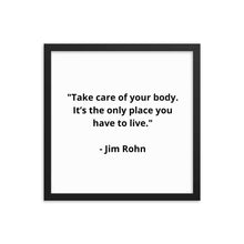 Load image into Gallery viewer, Jim Rohn Framed Poster
