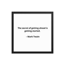 Load image into Gallery viewer, Mark Twain Inspirational Framed Poster
