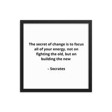 Load image into Gallery viewer, Socrates Inspirational Framed Poster
