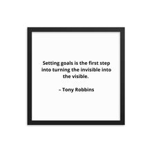 Load image into Gallery viewer, Tony Robbins Inspirational Framed Poster
