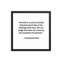 Load image into Gallery viewer, Pets Immanuel Kant Framed Poster
