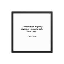 Load image into Gallery viewer, Teachers Socrates Framed Poster
