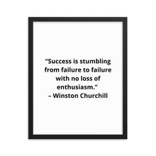Load image into Gallery viewer, Winston Churchill 2 Framed Poster

