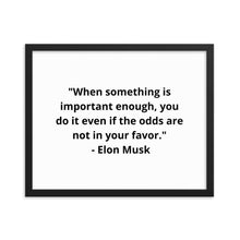 Load image into Gallery viewer, Elon Musk Framed Poster
