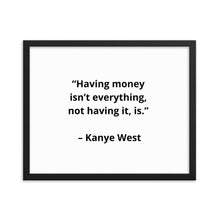 Load image into Gallery viewer, Kanye West Framed Poster
