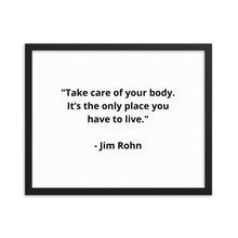 Load image into Gallery viewer, Jim Rohn Framed Poster
