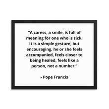 Load image into Gallery viewer, Pope Francis Framed Poster
