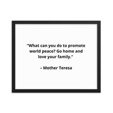 Load image into Gallery viewer, Mother Teresa Framed Poster
