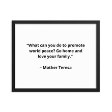 Load image into Gallery viewer, Mother Teresa Framed Poster
