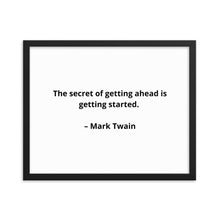 Load image into Gallery viewer, Mark Twain Inspirational Framed Poster
