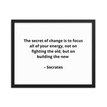Load image into Gallery viewer, Socrates Inspirational Framed Poster

