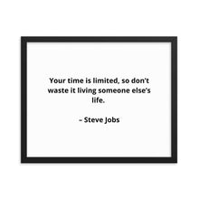Load image into Gallery viewer, Steve Jobs Inspirational Framed Poster
