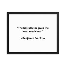 Load image into Gallery viewer, Benjamin Franklin Doctor Framed Poster
