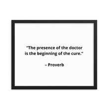 Load image into Gallery viewer, Proverb Doctor Framed Poster
