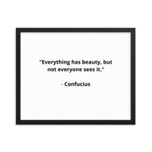 Load image into Gallery viewer, Spiritual Confucius Quote Framed Poster
