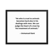 Load image into Gallery viewer, Pets Immanuel Kant Framed Poster
