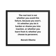 Load image into Gallery viewer, Entrepreneur Quotes Barack Obama Framed Poster
