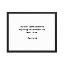 Load image into Gallery viewer, Teachers Socrates Framed Poster
